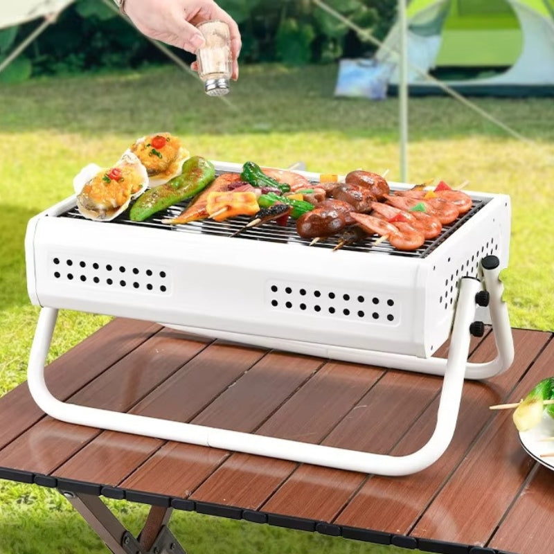 Kompakter Holzkohlegrill – Klappbar mit Multifunktionalen Griffen