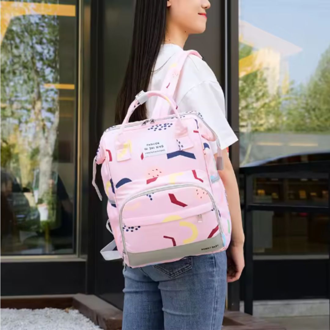 Großer Baby-Rucksack mit vielen Fächern – Wickelrucksack für Eltern