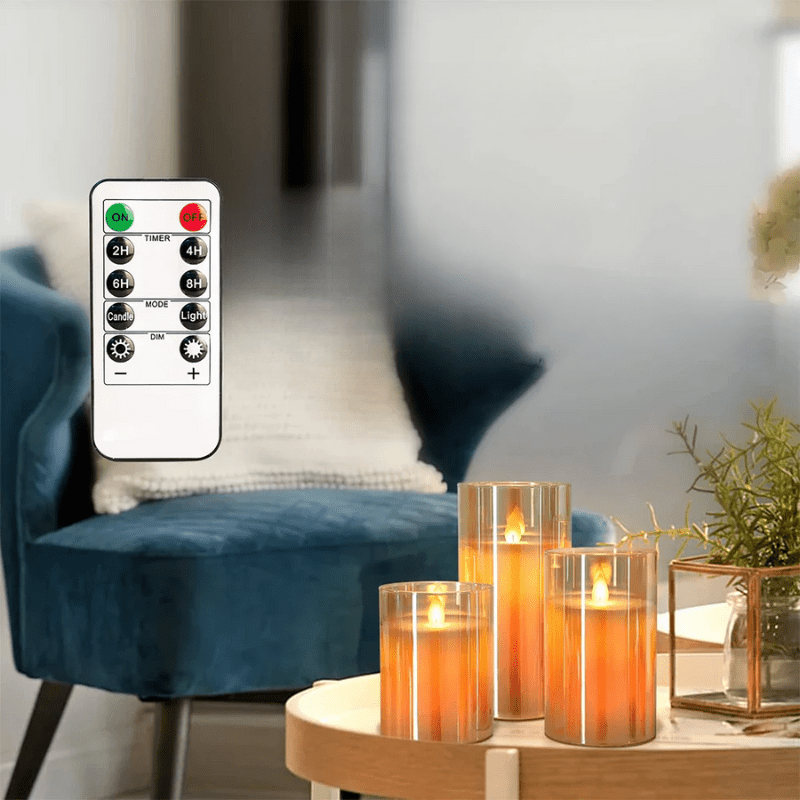 Elegantes LED Kerzen Set für eine entspannende Atmosphäre