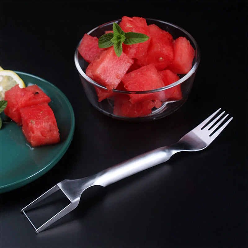 2-in-1 Wassermelonen Gabel und Schneider