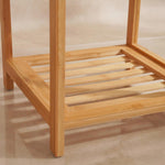Eleganter 3-stufiger Badezimmerregal aus Bambus, 30x30x57cm