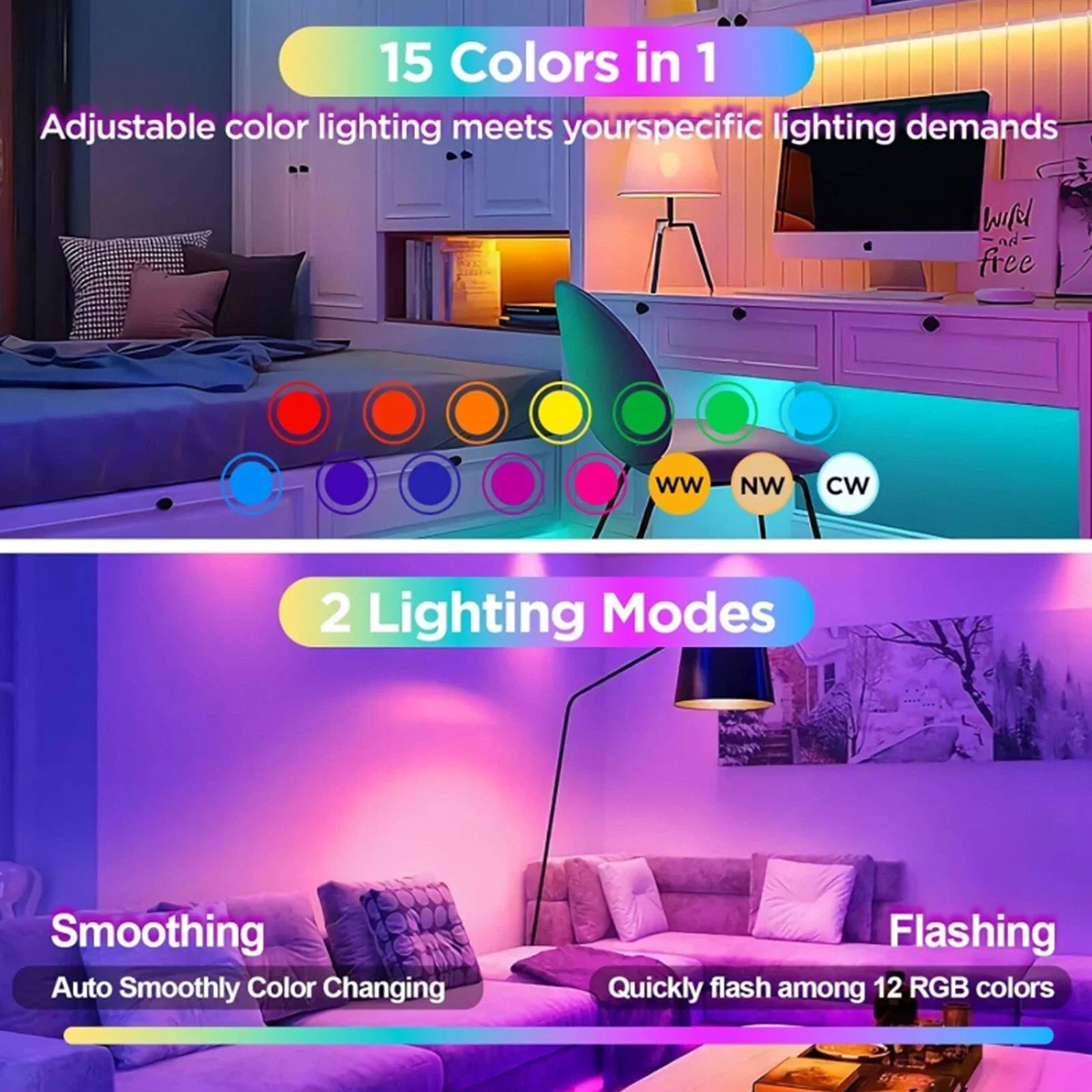 Akku RGB LED Lampe E27 mit Fernbedienung – Kabellos und Flexibel