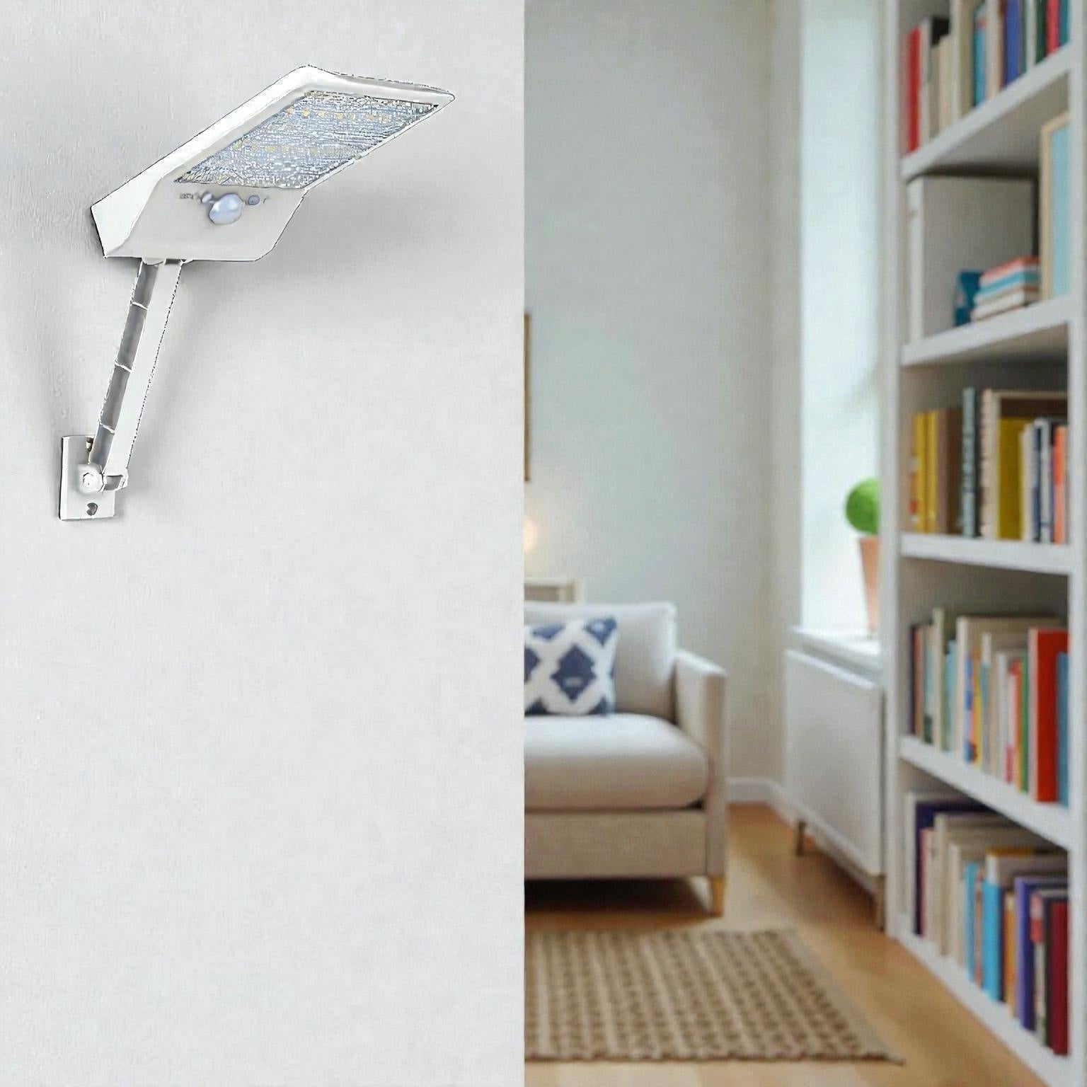 Solarbetriebene LED-Wandleuchte mit Bewegungsmelder – Automatische Außenbeleuchtung