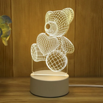 3D Nachtlicht mit USB-Anschluss
