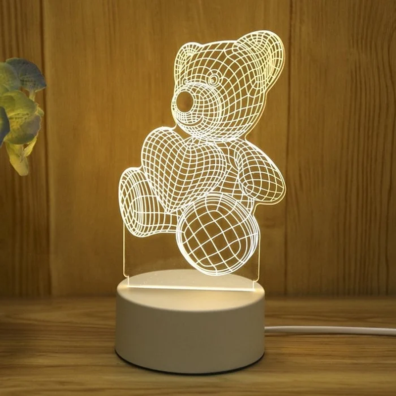 3D Nachtlicht mit USB-Anschluss