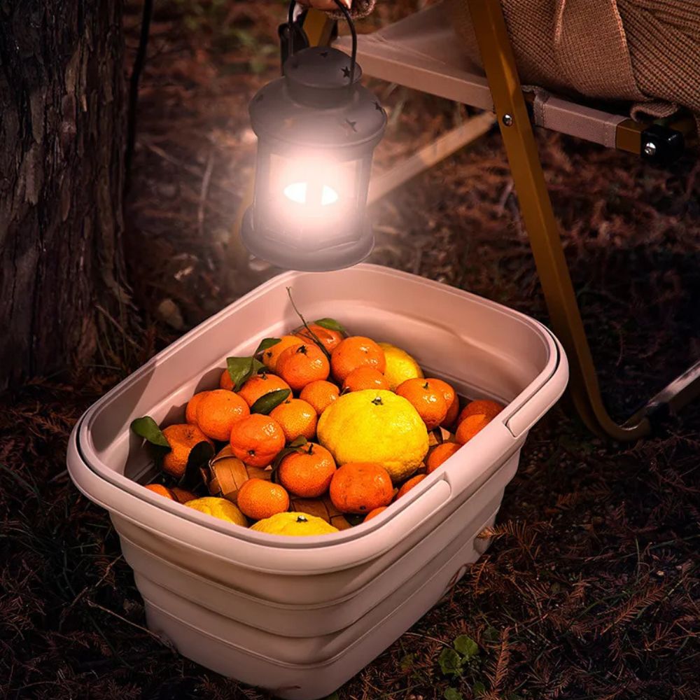 Faltbarer vielseitiger Korb – Ideal zum Camping, Grillen und für den Haushalt