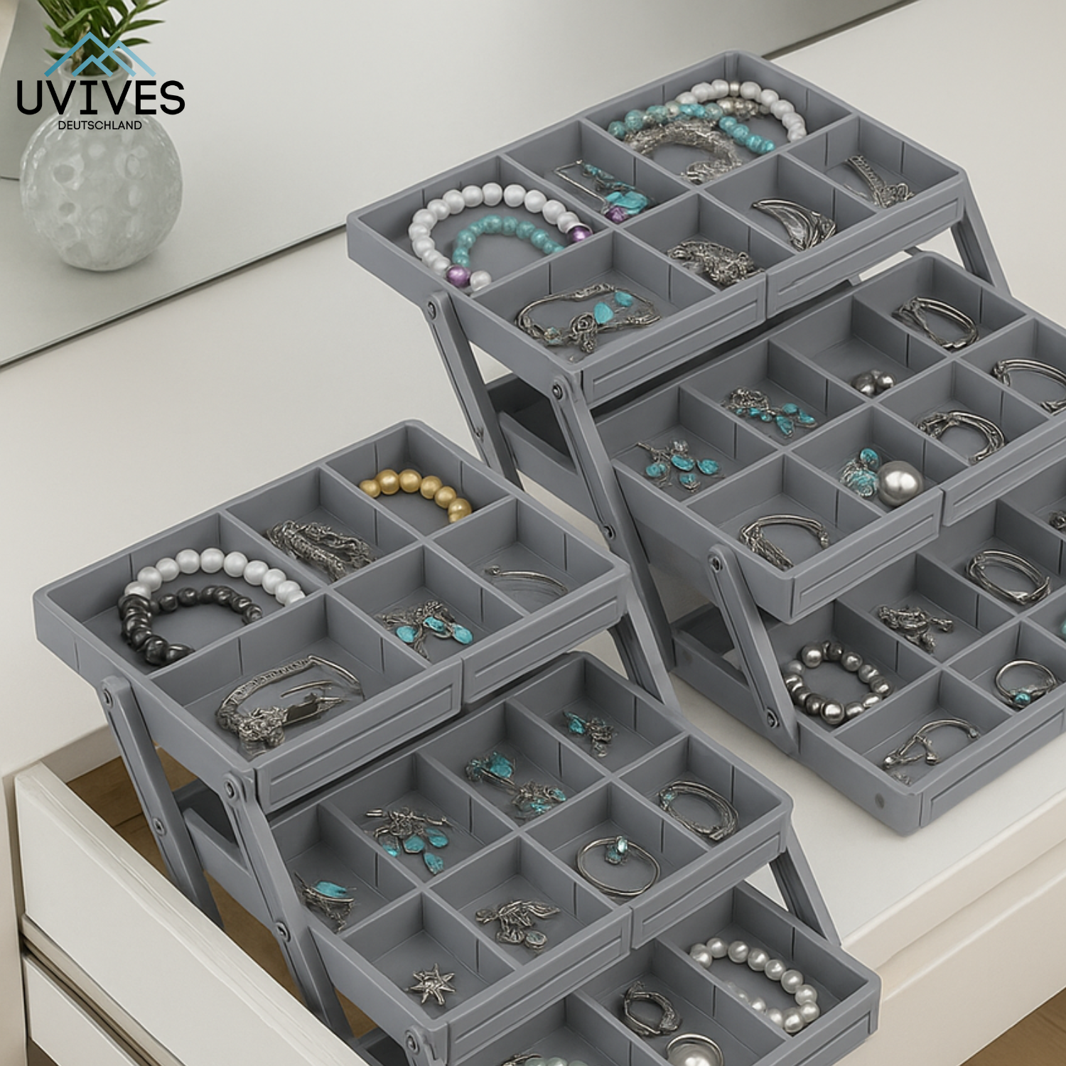FlexiSort - Intelligent Drawer Organizer for Maximum Tidiness