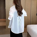 Leichte Bluse aus Seidenchiffon für den Sommer