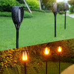 2er Set Solar LED Fackel Licht mit Flammeneffekt | LumiFlame
