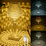Kristall Tischlampe