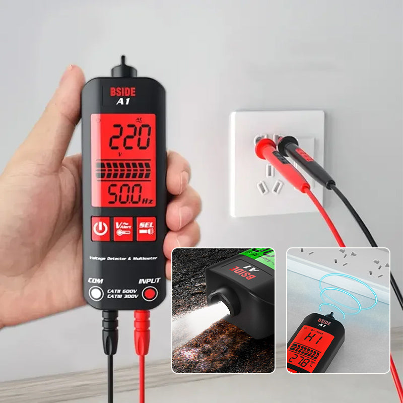 Intelligenter Spannungsdetektor mit LCD-Display und Multimeter-Funktion