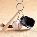 Kreativer Schlüsselanhänger im Baseball-Design