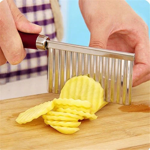 Schneidemesser für Locken mit Holzgriff