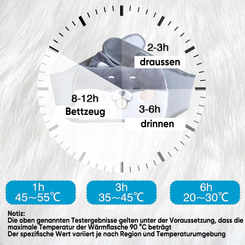 Plüsch-Wärmflaschen-Gürtel zur Schmerzlinderung