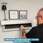 Hidden Storage – Elegant Wall Shelf with Concealed Compartment