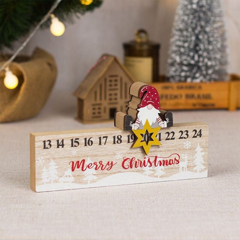 Holzspielzeug Weihnachts-Mobile mit Santa Claus Kalender Ornament