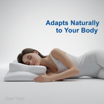 Ergonomic Sleeping Pillow | Optimal Support for Neck and Head | White