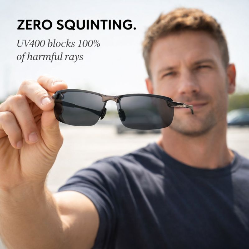Fotoanpassende Sonnenbrille mit UV400-Schutz