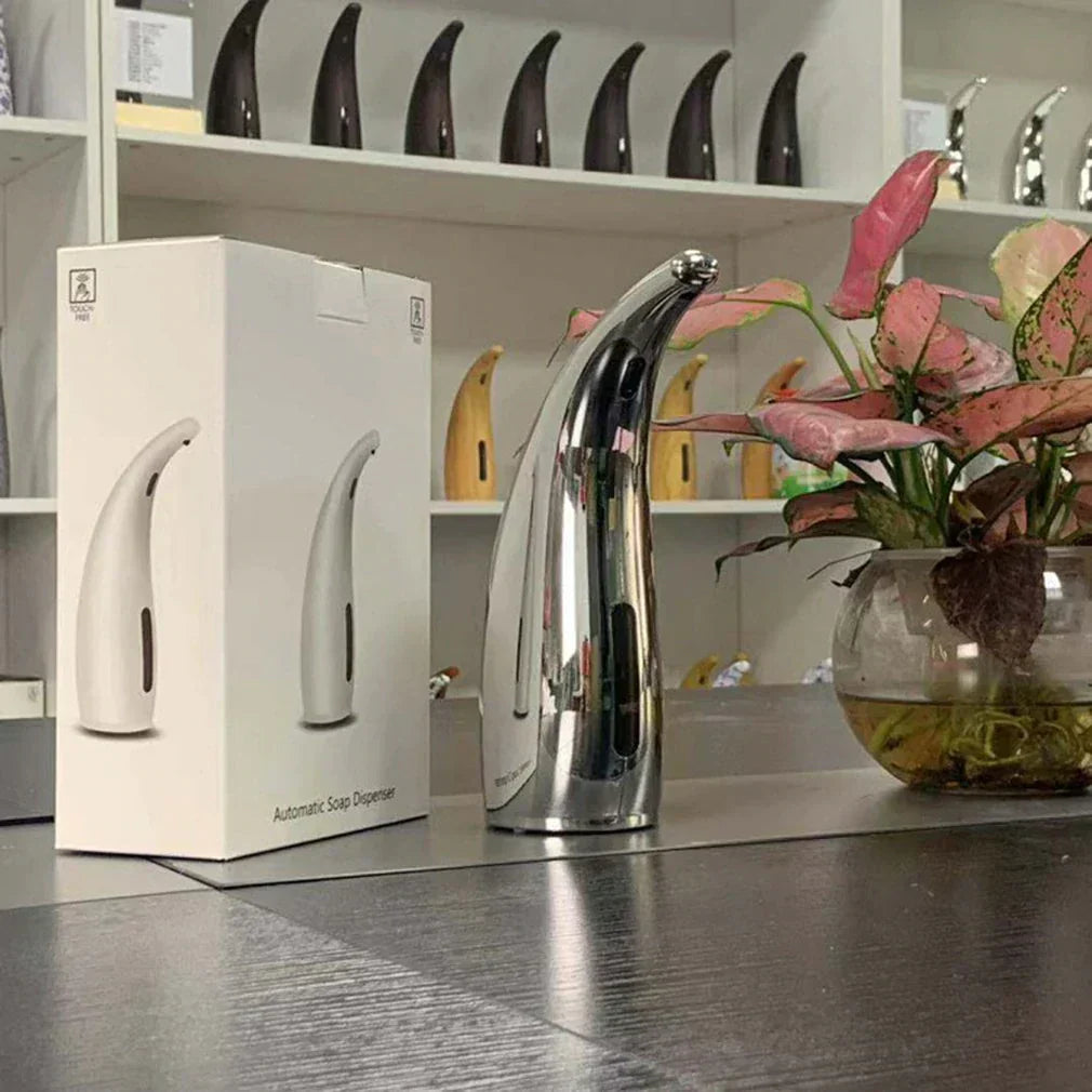 Automatischer Seifenspender "HygiFlow" mit Sensor und modernem Design