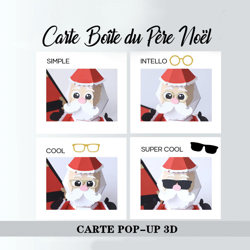 3D Pop-Up Karte - Santa Gag