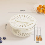 2-in-1 Drainer and Storage Basket – Easy Washing & Storing of Fruits and Vegetables