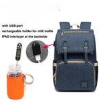 Babywickelrucksack mit USB – Rucksack für Flaschenwärmer und Ladefunktion