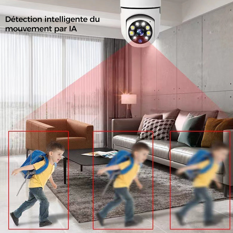 Intelligente WLAN-Sicherheitskamera mit Glühbirnenfunktion