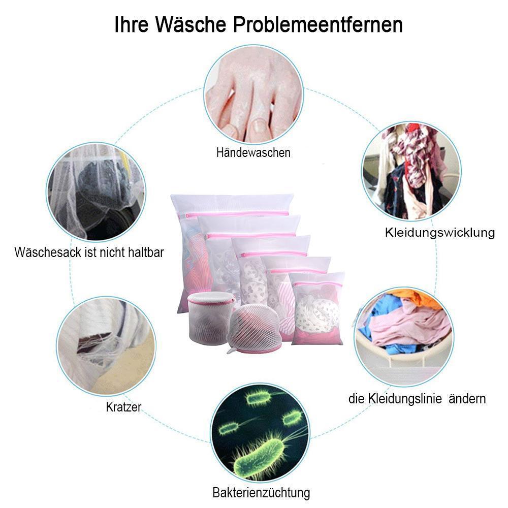 Wäschebeutel gegen Verdrehen, 7 Stück
