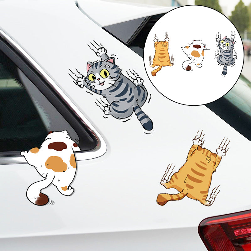 Niedliche Katzen Comic Aufkleber für Autos