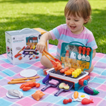 BBQ-Grill für Kinder – Spielküche mit Rauch-Effekt und Farbwechsel-Lebensmitteln