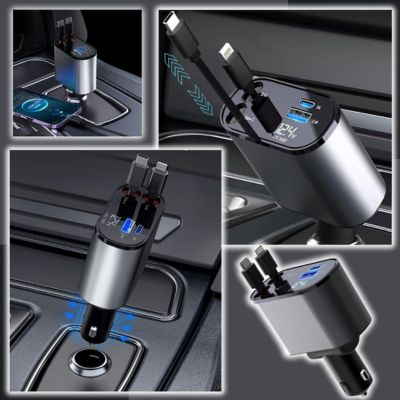 Smart Car Charger with 100 Watts Power