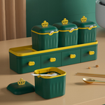 Doppeltes Gewürzbox-Set mit Schubladen