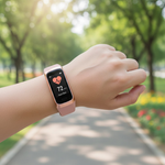 Elegante Fitnessuhr mit Herzfrequenz- und Blutdruckmessung