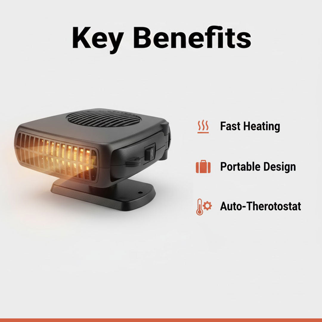 Kompakte Autoheizung mit 150W und 300W Leistung