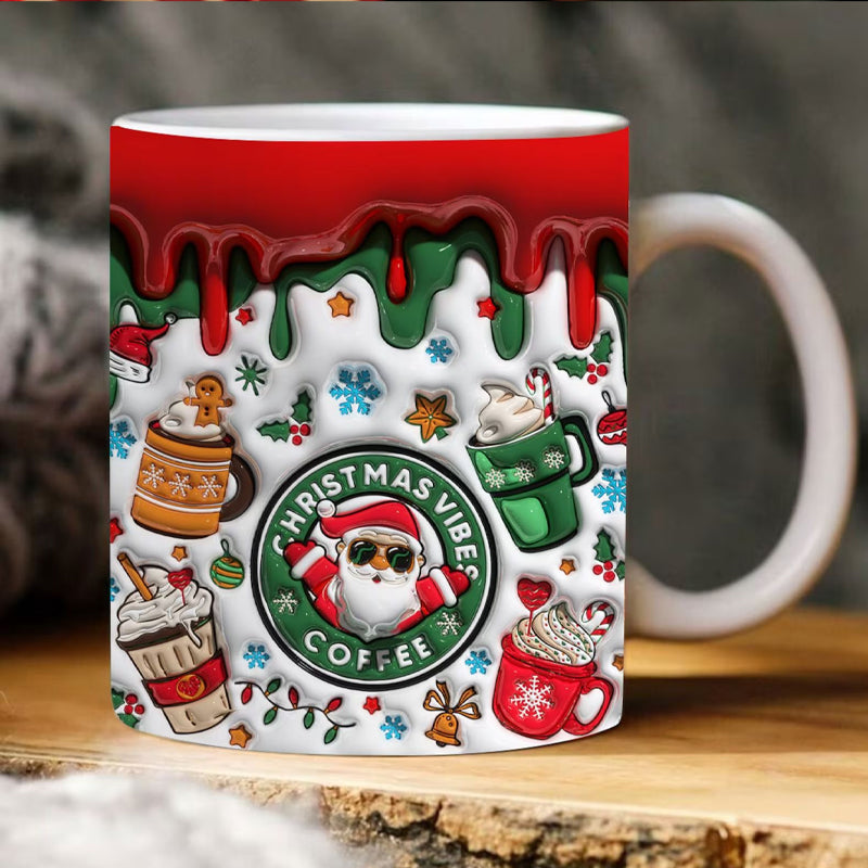 3D Luftige Weihnachtsbecherumhüllung