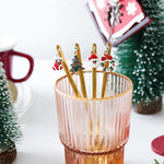 Geschenkset aus Metalllöffeln für Weihnachtsdekorationen zuhause