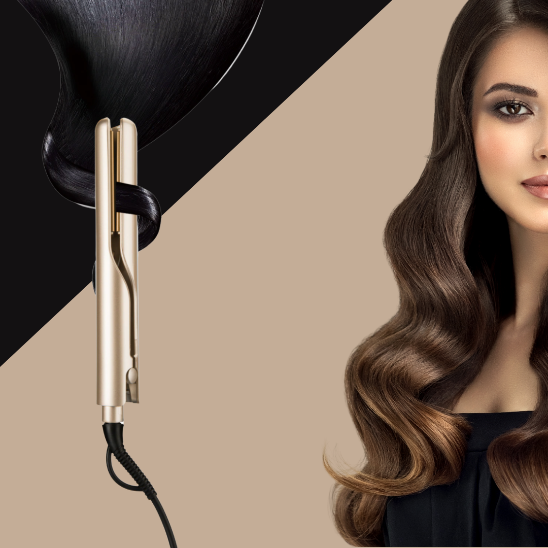 Vielseitiger 2-in-1 Lockenstab und Glätteisen für traumhafte Styles