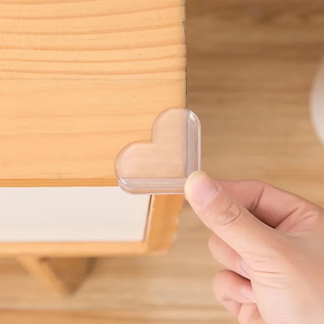 Transparente Eckenschützer für Möbel – Baby Sicherheits Herzform