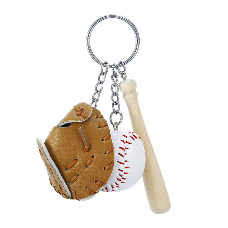 Kreativer Schlüsselanhänger im Baseball-Design