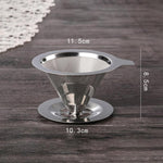 KaffeeGenuss Edelstahlfilter | Wiederverwendbar | Ø 11,5–12,5 cm