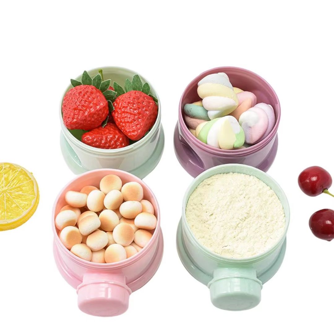 Stapelbarer Behälter für Baby-Milchpulver und Snacks – Milchpulver Spender