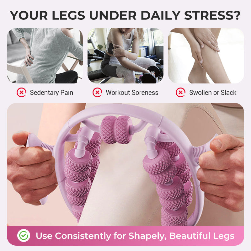 Ergonomischer Massage Roller für Beine mit gezielten Druckpunkten