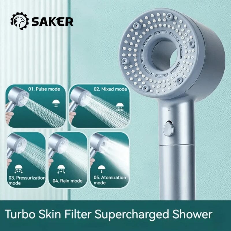 Doppelt effektiver Wasserreinigungsfilter Handbrause | AquaPure