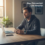 Moderne Armbanduhr mit Bluetooth und Aktivitätsmonitoring