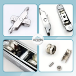 Quiet and smoothly gliding rollers for PVC windows
