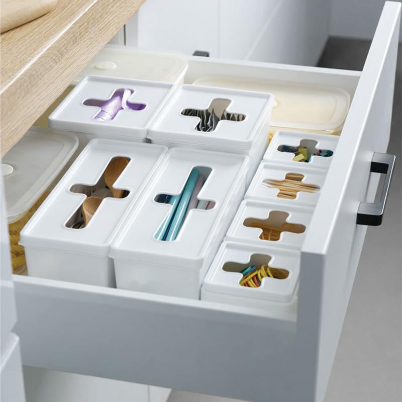 Praktische Aufbewahrungsbox mit Deckel für Ihren Schreibtisch
