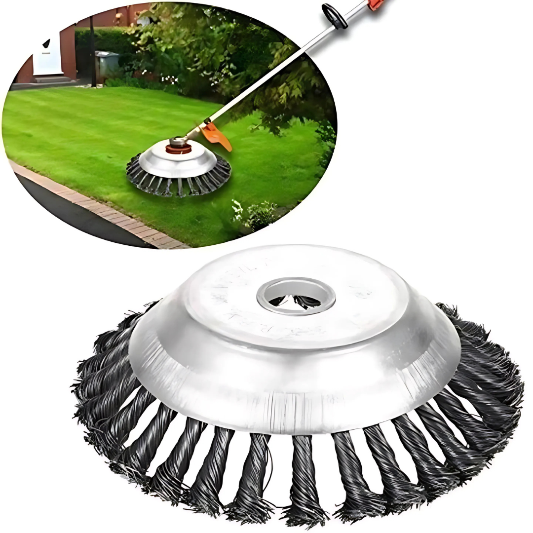 Turbo-Mähkopf für Gräser – Universelle 6-Klingen-Unkrautbürste für Trimmer