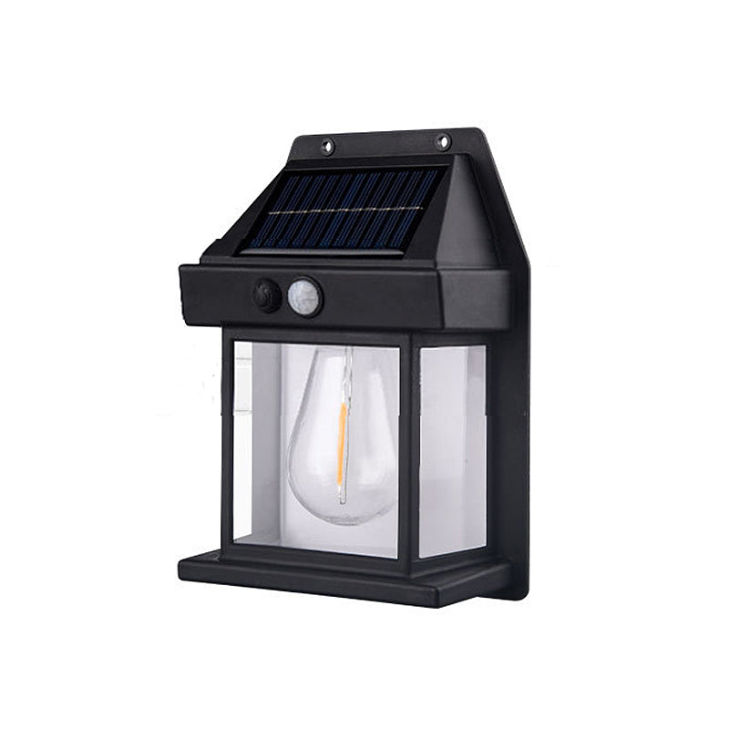 Solarbetriebene Außenwandlampe mit Bewegungsmelder