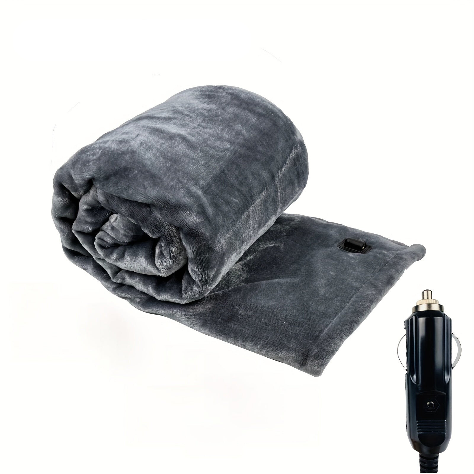 12V Heizbare Auto-Decke - Weiche Fleece-Decke mit Überhitzungsschutz für Auto und Camping