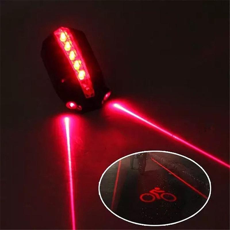 Sicherheits-Laser-Rücklichter für Fahrräder